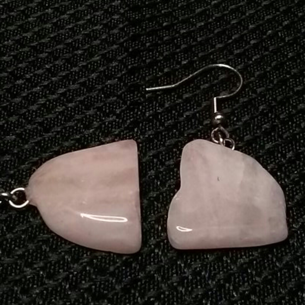 5/$25 Rose Quartz Earrings - Picture 6 of 6